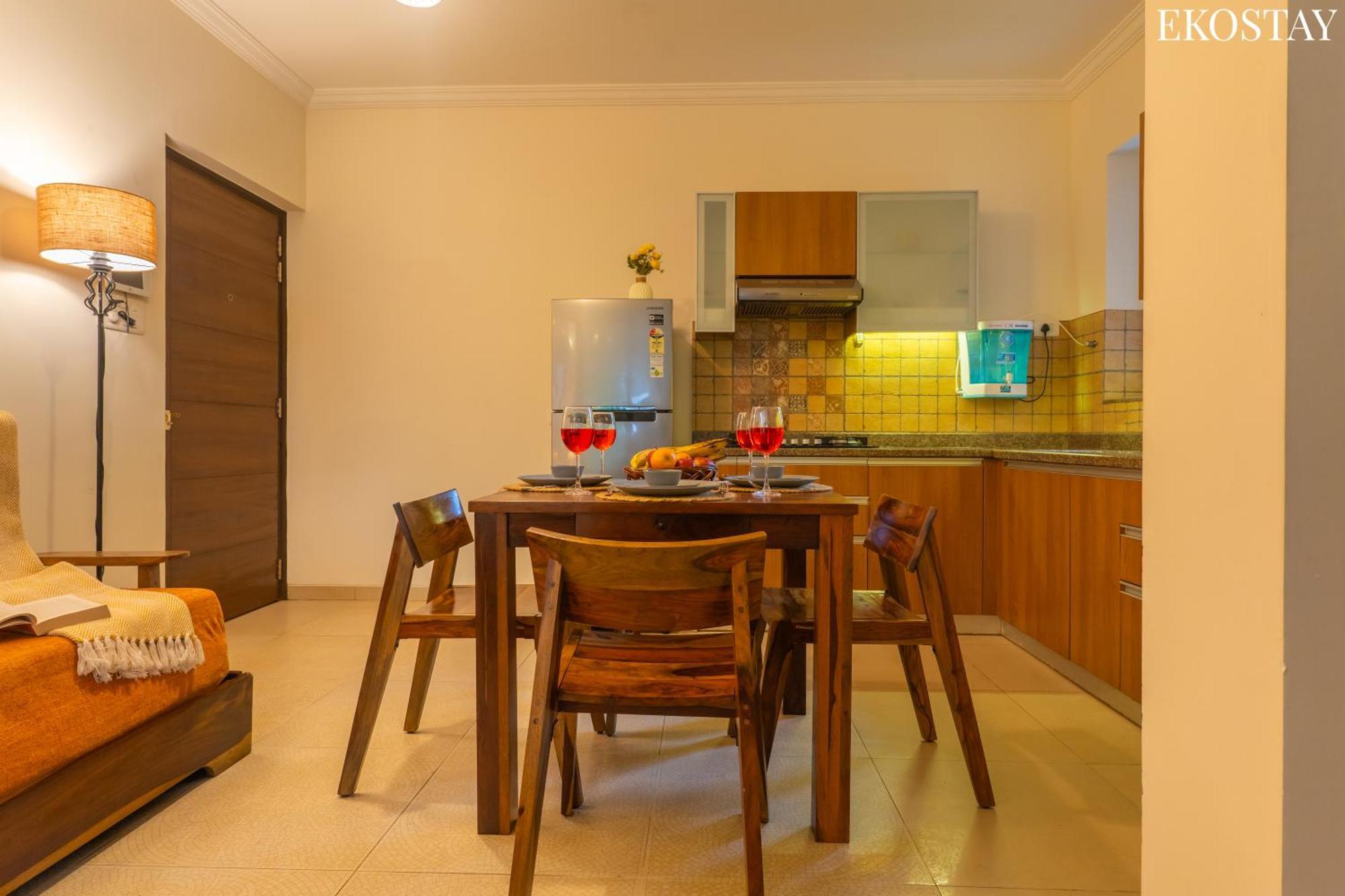 Ekostay - Belvedere Apartment Candolim Bagian luar foto