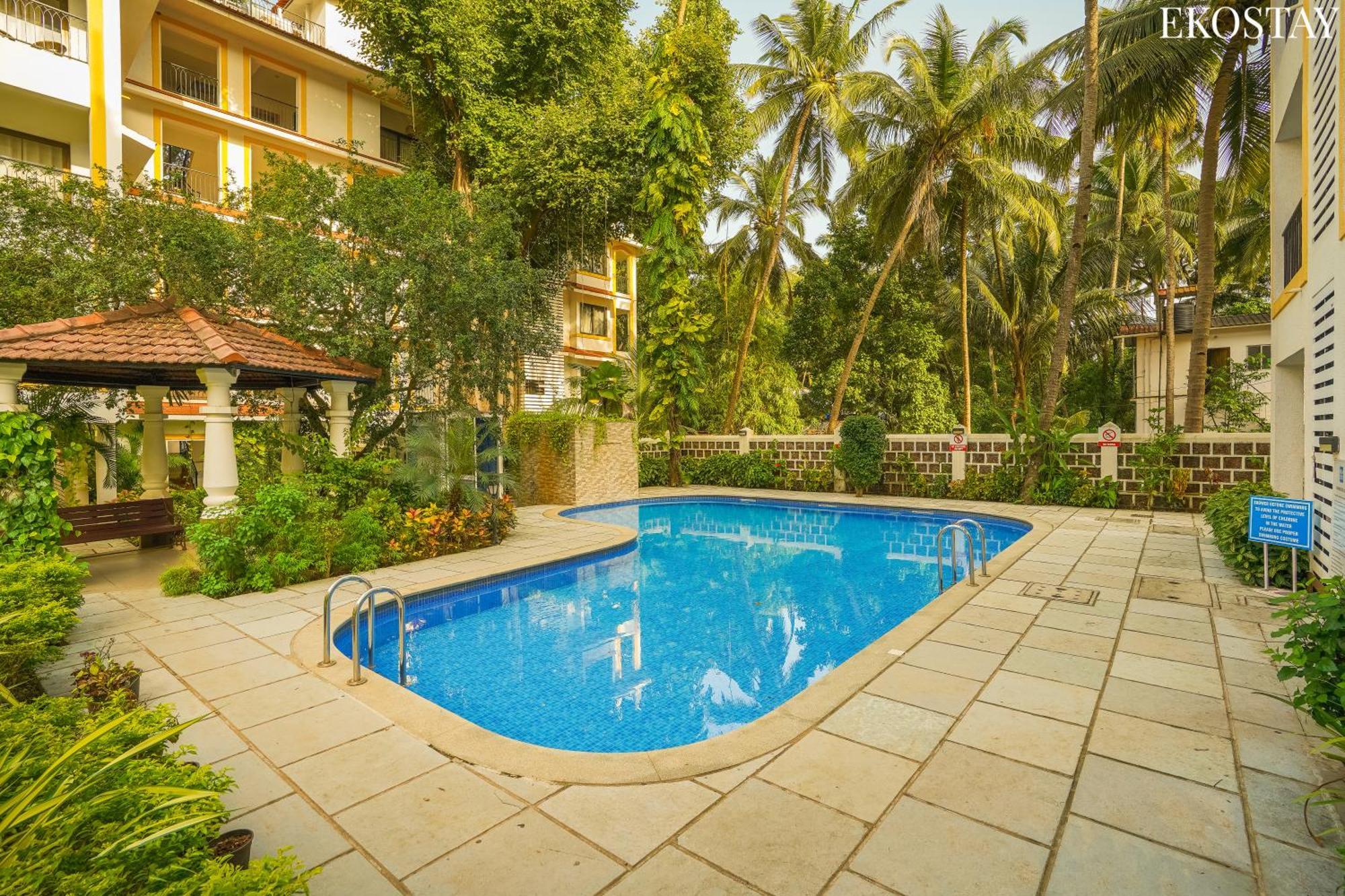 Ekostay - Belvedere Apartment Candolim Bagian luar foto