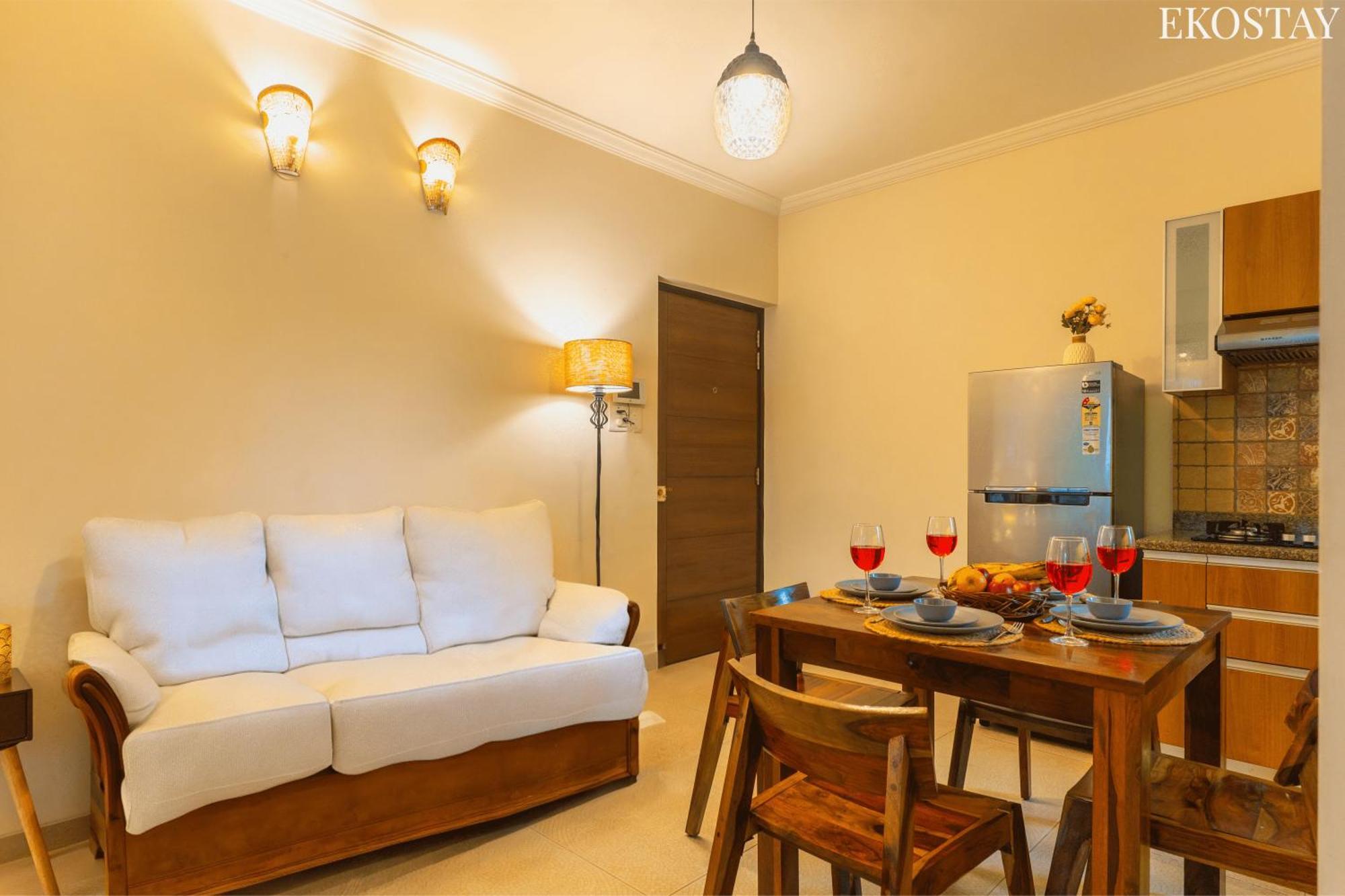 Ekostay - Belvedere Apartment Candolim Bagian luar foto