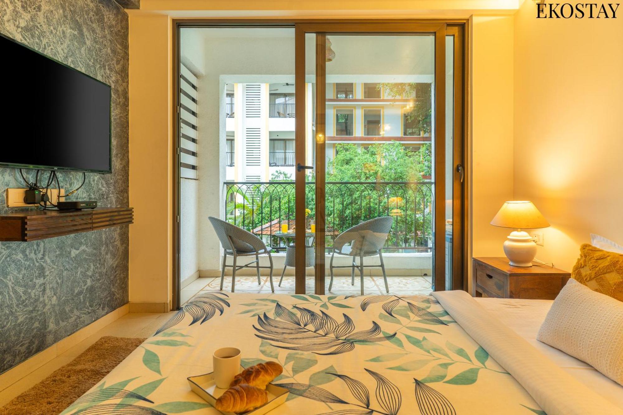 Ekostay - Belvedere Apartment Candolim Bagian luar foto